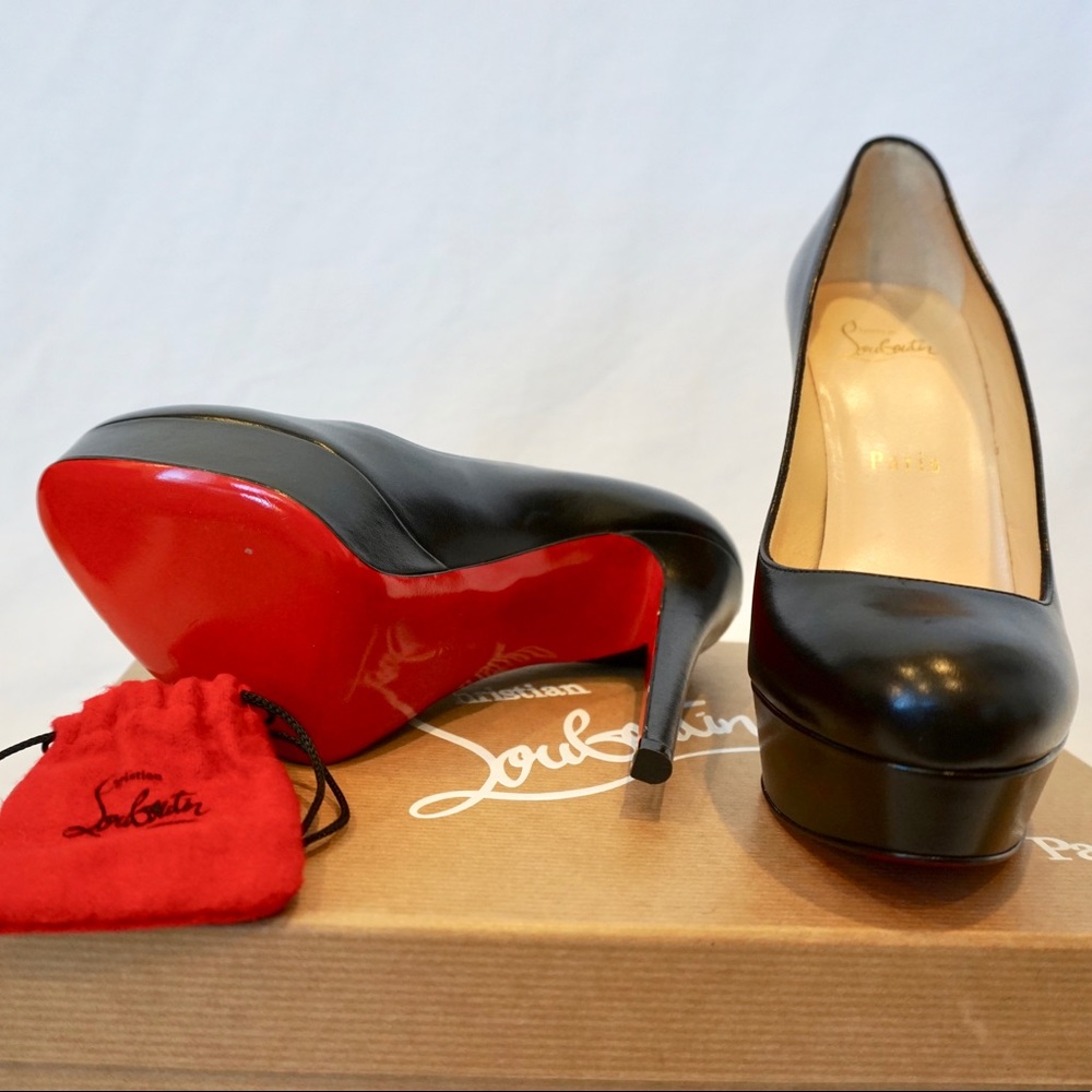Christian Louboutin 140 Bianca Red Sole Pump